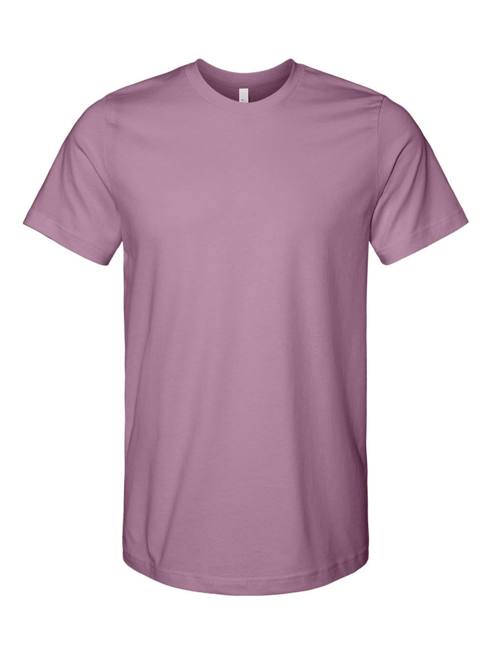laubeblanc　OrchidEmbroideredCollarShirt BELLA + CANVAS - Jersey Tee - 3001 - Orchid - Size: L - Walmart.com