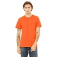 thumbnail image 1 of BELLA + CANVAS Men’s Jersey Tee, 100 Cotton, Short Sleeve Crew T-Shirt, Orange, Sizes S-4XL, 1 of 4