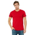 thumbnail image 1 of BELLA + CANVAS Men’s Jersey Tee, 100 Cotton, Short Sleeve Crew T-Shirt, Red, Sizes S-4XL, 1 of 4