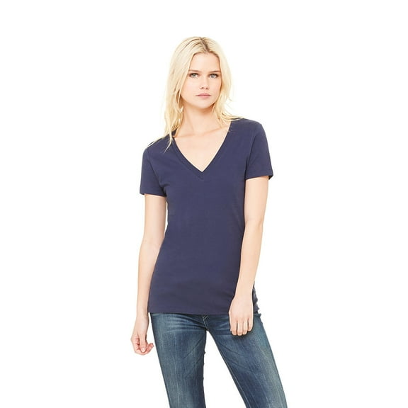 BELLA CANVAS - New IWPF - Women - Women’s Jersey Deep V-Neck Tee