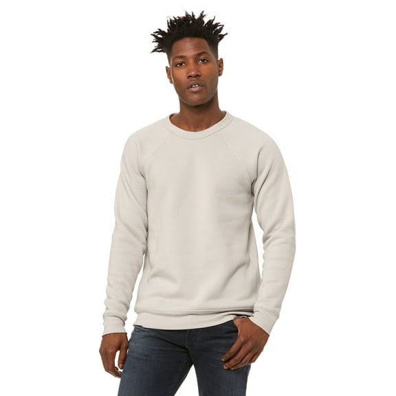 BELLA   CANVAS - New Men - IWPF - Unisex Sponge Fleece Raglan Crewneck Sweatshirt