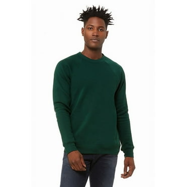 BELLA   CANVAS - Sponge Fleece Raglan Crewneck Sweatshirt - 3901 - Forest - Size: 2XL