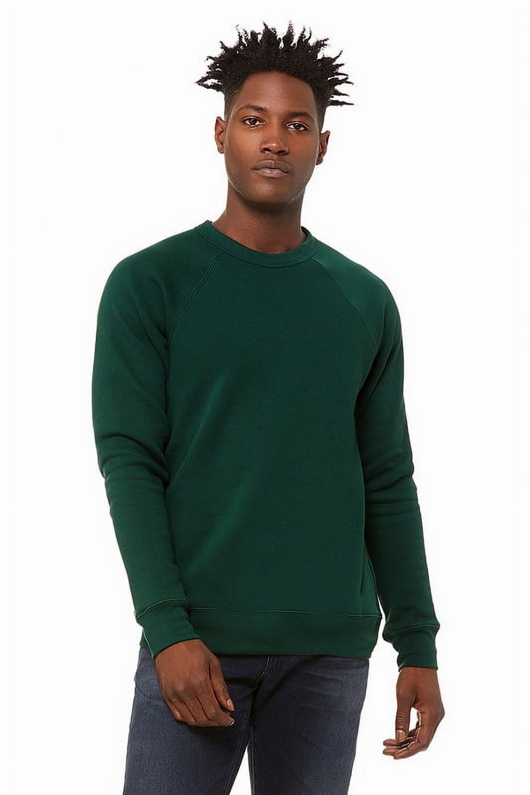 Monogrammed Side Split Crewneck Sweatshirt - Greenstone / 3XL in