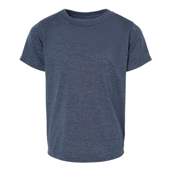 BELLA   CANVAS Toddler Jersey Short Sleeve T-Shirts Craft and DIY Cotton Tee (Heather Navy, 3T)