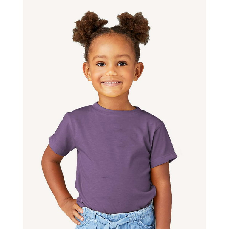 BELLA + CANVAS - Toddler Jersey Tee - 3001T - Heather Team Purple - Size:  3T