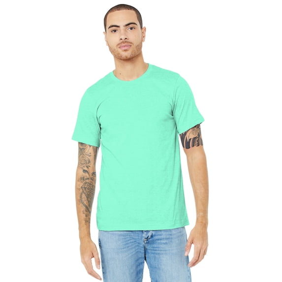 BELLA+CANVAS Unisex Heather CVC Short Sleeve Tee.