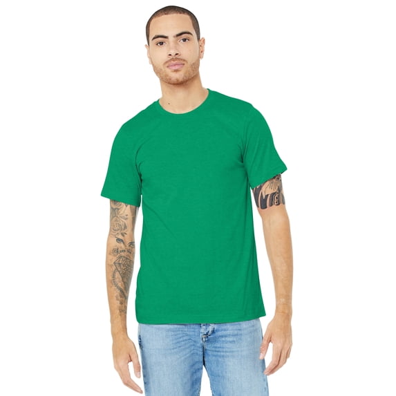 BELLA+CANVAS Unisex Heather CVC Short Sleeve Tee.