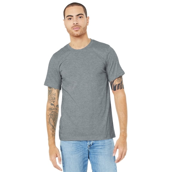 BELLA+CANVAS Unisex Heather CVC Short Sleeve Tee.