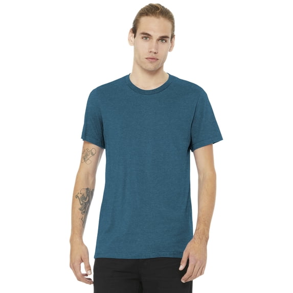 BELLA+CANVAS Unisex Heather CVC Short Sleeve Tee.