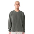 thumbnail image 1 of BELLA + CANVAS Unisex Heavyweight Garment-Dyed Long Sleeve Crewneck T-Shirts (Washed Charcoal , L), 1 of 8