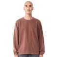 thumbnail image 1 of BELLA + CANVAS Unisex Heavyweight Garment-Dyed Long Sleeve Crewneck T-Shirts (Washed Chestnut , 3XL), 1 of 8