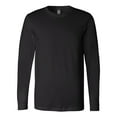 thumbnail image 1 of BELLA + CANVAS Unisex Jersey Long Sleeve T-Shirt Crewneck Tee Shirts (Black, S), 1 of 8