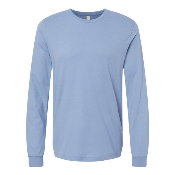 BELLA   CANVAS Unisex Jersey Long Sleeve T-Shirt Crewneck Tee Shirts (Lavender Blue, XS)