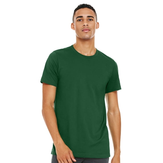 BELLA+CANVAS Adult Unisex Short Sleeve Crew T-Shirt for Crafting, Evergreen, Small