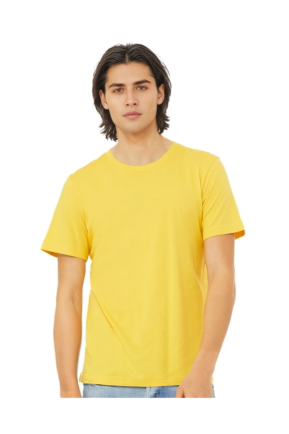 Adult Unisex Short Sleeve Crew T-Shirt for Crafting, Maize Yellow, X-Large