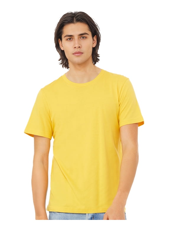 Adult Unisex Short Sleeve Crew T-Shirt for Crafting, Maize Yellow, Medium