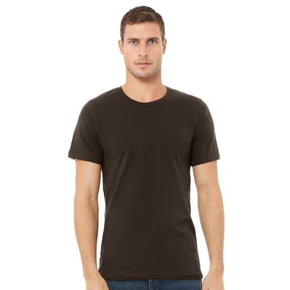 BELLA CANVAS Adult Unisex Short Sleeve Crew T-Shirt for Crafting, Brown, Small