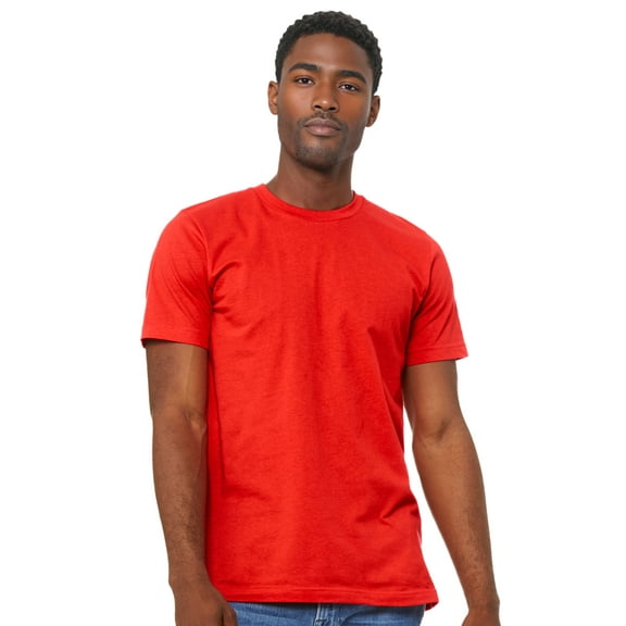 BELLA+CANVAS Adult Unisex Short Sleeve Crew T-Shirt for Crafting, Poppy Red, Large