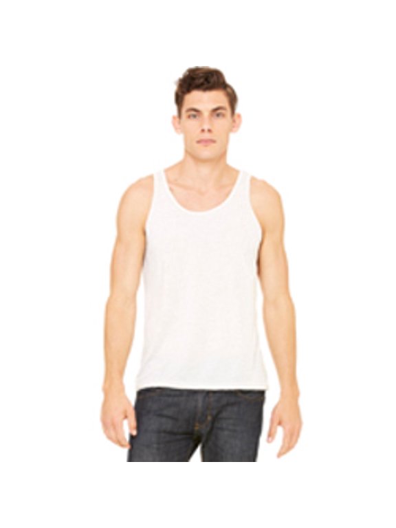 Bella + Canvas Unisex Jersey Tank 3480 - Oatmeal Triblend - Medium