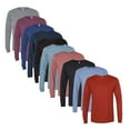thumbnail image 1 of BELLA + CANVAS Unisex Long Sleeve T-Shirt | 3.8oz Triblend Assorted Mix Color Pullover Casual T-Shirt for Unisex Size S Bulk 10 Pack, 1 of 7