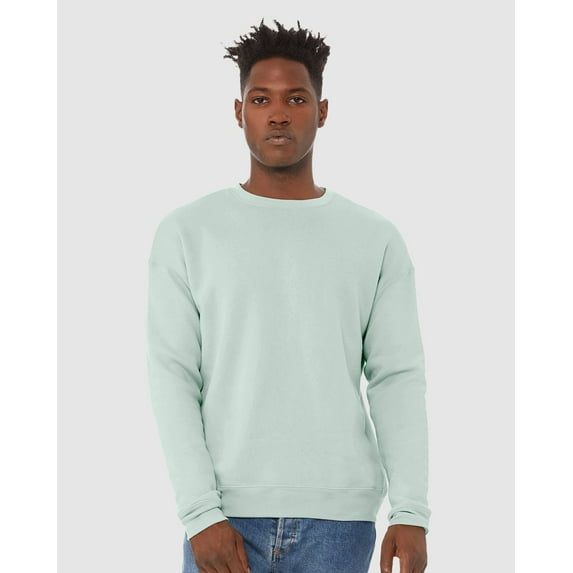 BELLA + CANVAS - Unisex Sponge Fleece Drop Shoulder Crewneck Sweatshirt - 3945 - White - 2XL
