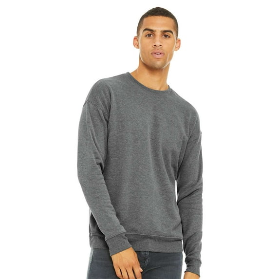 BELLA + CANVAS Unisex Sponge Fleece Drop Shoulder Crewneck Sweatshirt Size up to 2XL