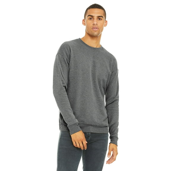 BELLA CANVAS  Unisex Sponge Fleece Drop Shoulder Sweatshirt. BC3945 - S Deep Heather