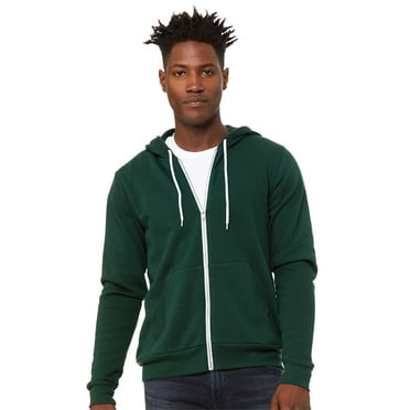 BELLA + CANVAS Unisex Sponge Fleece Full-Zip Hoodie Size up to 3XL