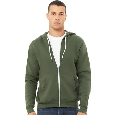 BELLA   CANVAS Unisex Sponge Fleece Full-Zip Hoodie Size up to 3XL
