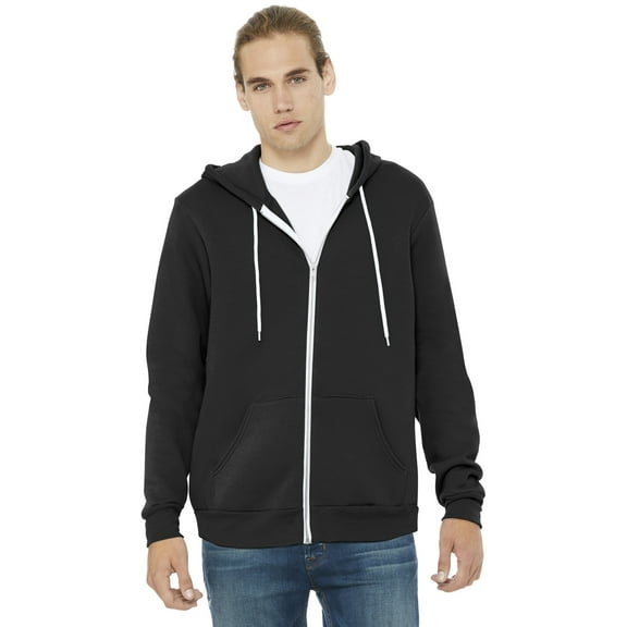 BELLA CANVAS Unisex Sponge Fleece Full-Zip Hoodie.