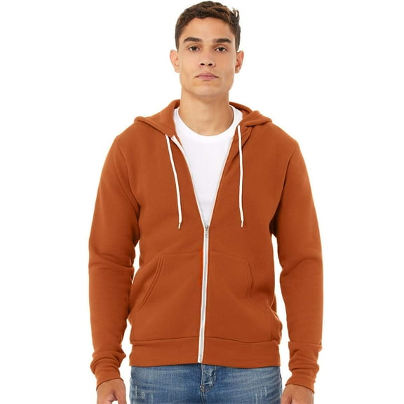BELLA   CANVAS - Sponge Fleece Full-Zip Hoodie - 3739 - Autumn - Size: 3XL