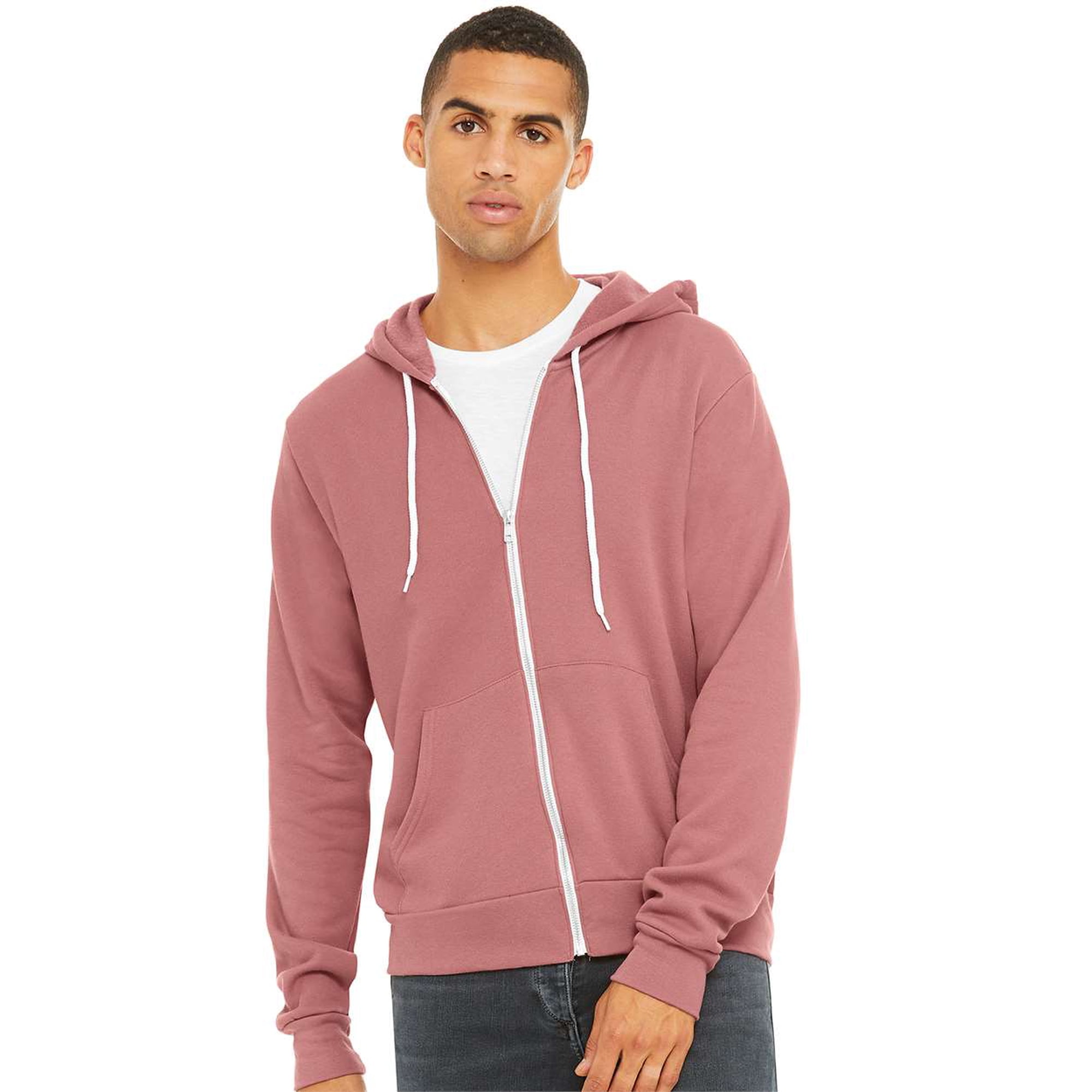 BELLA + CANVAS Unisex Sponge Fleece Full-Zip Hoodie - Walmart.com