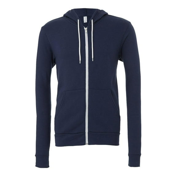 Bella + Canvas 3739 Unisex Full-Zip Hooded Sweatshirt