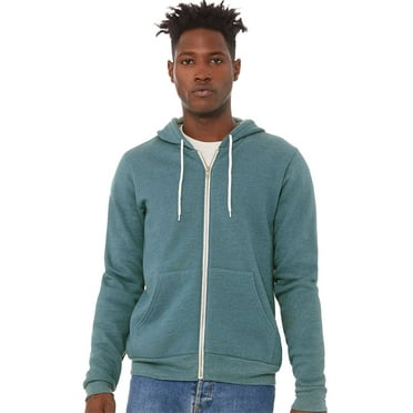 BELLA + CANVAS Unisex Sponge Fleece Full-Zip Hoodie Size up to 3XL