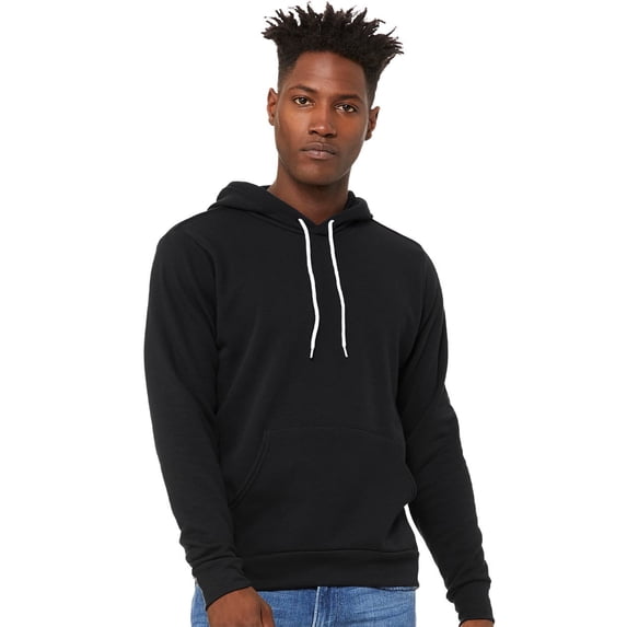 BELLA + CANVAS - Unisex Sponge Fleece Hoodie - 3719 - DTG White - XL