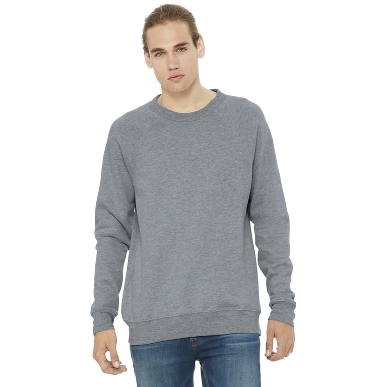 BELLA + CANVAS - Unisex Sponge Fleece Raglan Crewneck Sweatshirt - 3901 -  Walmart.com