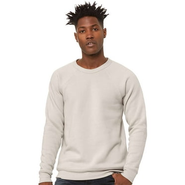 BELLA   CANVAS Unisex Sponge Fleece Raglan Crewneck Sweatshirt Size up to 2XL