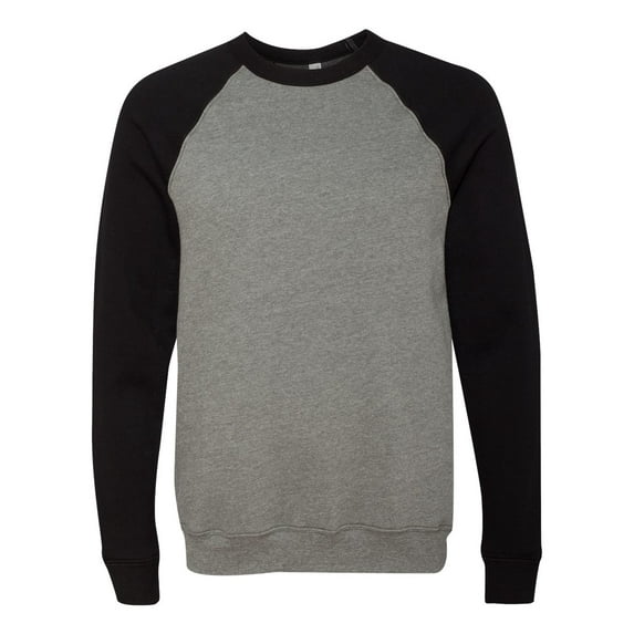 BELLA + CANVAS Unisex Sponge Fleece Raglan Crewneck Sweatshirt Size up to 2XL