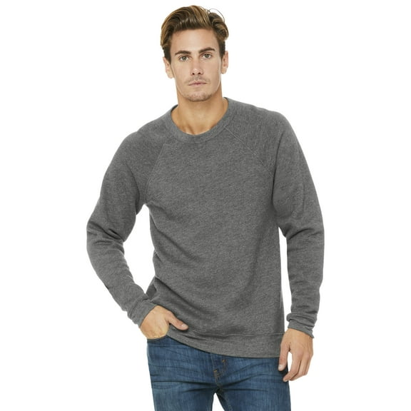 BELLA   CANVAS Unisex Sponge Fleece Raglan Crewneck Sweatshirt