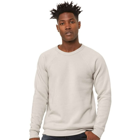 BELLA + CANVAS Unisex Sponge Fleece Raglan Crewneck Sweatshirt Size up to 2XL