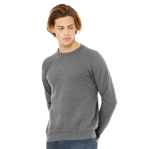BELLA + CANVAS Unisex Sponge Fleece Raglan Crewneck Sweatshirt