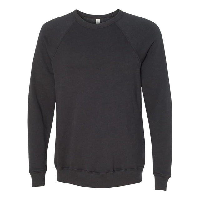 BELLA+CANVAS  Unisex Sponge Fleece Raglan Sweatshirt. BC3901 - XS Dark Grey