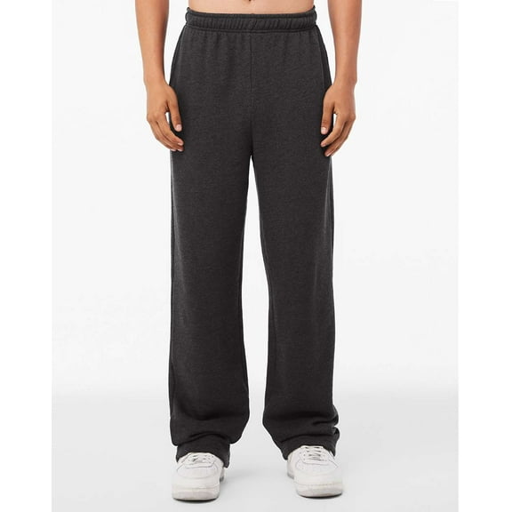 BELLA + CANVAS - Sponge Fleece Straight Leg Sweatpants - 3725 - Dark Grey Heather
