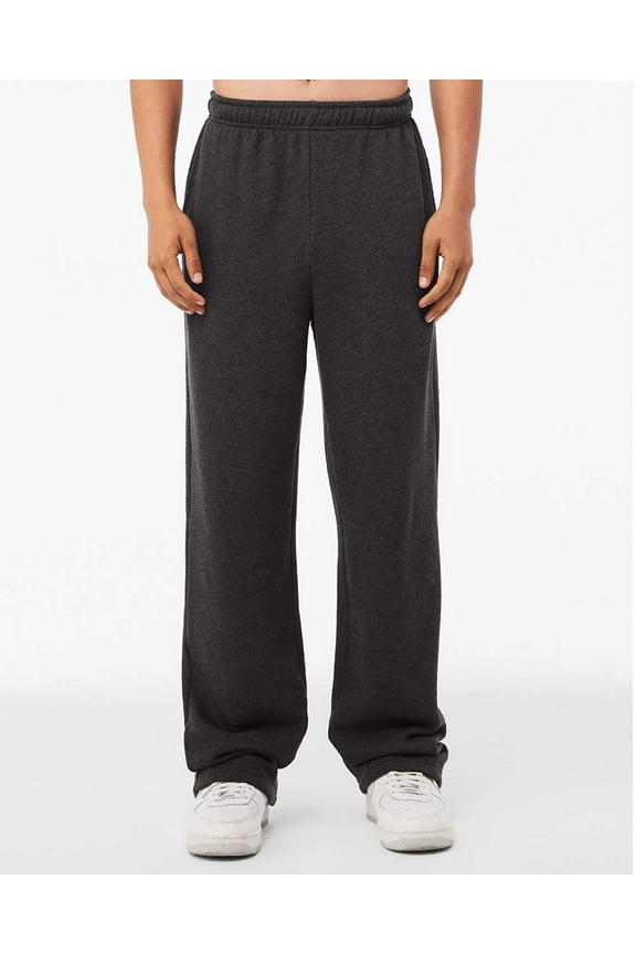 BELLA + CANVAS - Sponge Fleece Straight Leg Sweatpants - 3725 - Dark Grey Heather