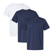 BELLA + CANVAS Unisex T-Shirt, EcoMax Tee 65/35 Recycled Polyester/Cotton Assorted T-Shirts for Men Bright Color 3 Pack, S