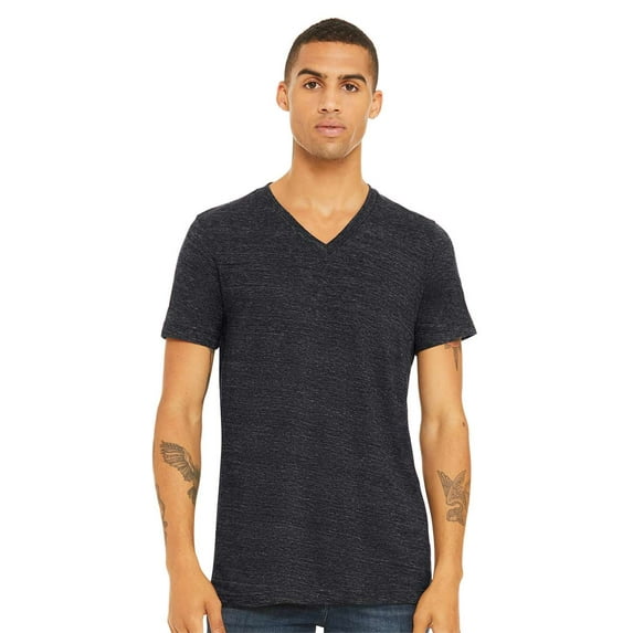 BELLA + CANVAS Unisex Textured Jersey V-Neck Tee