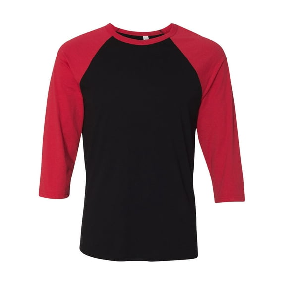 BELLA + CANVAS Unisex Three-Quarter Sleeve Baseball Tee