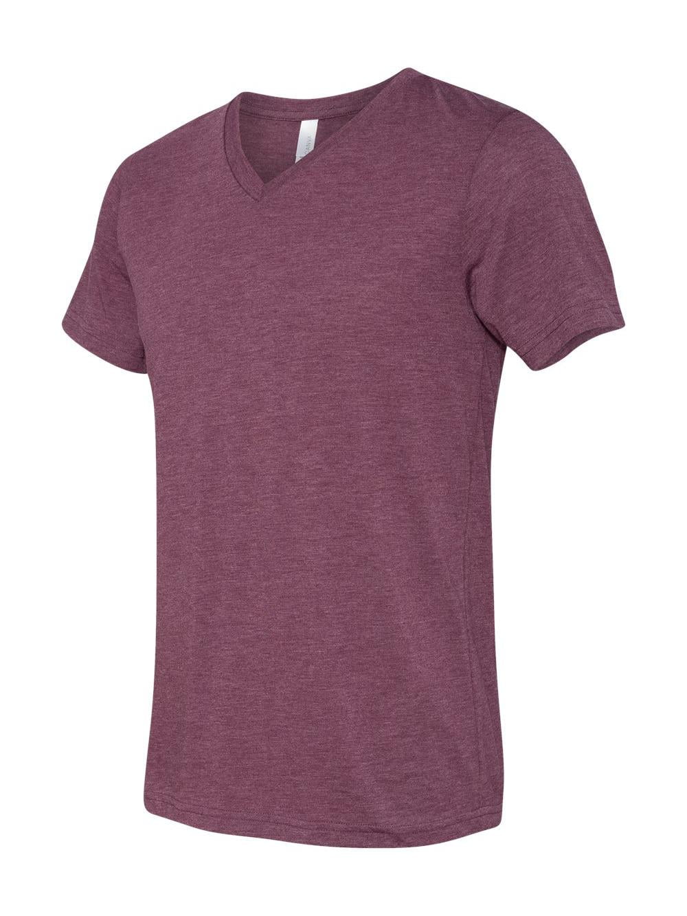 BELLA+CANVAS Unisex Triblend Short Sleeve VNeck Te - BC3415 - Walmart.com