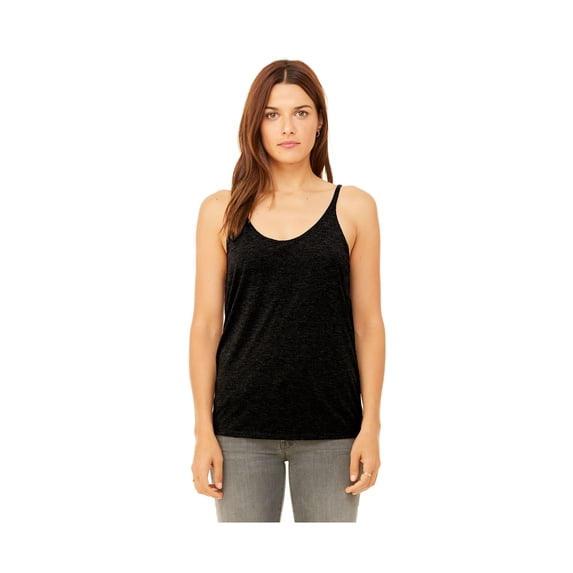 BELLA + CANVAS Women's Slouchy Tank 8838, 2XL, Black Heather