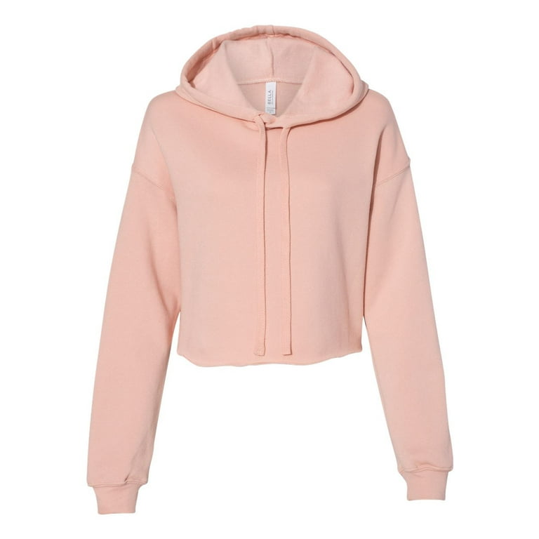 BELLA CANVAS Women s Cropped Fleece Hoodie Walmart